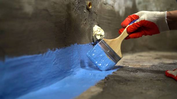 Crawl space vapor barrier installation in Decatur, IL